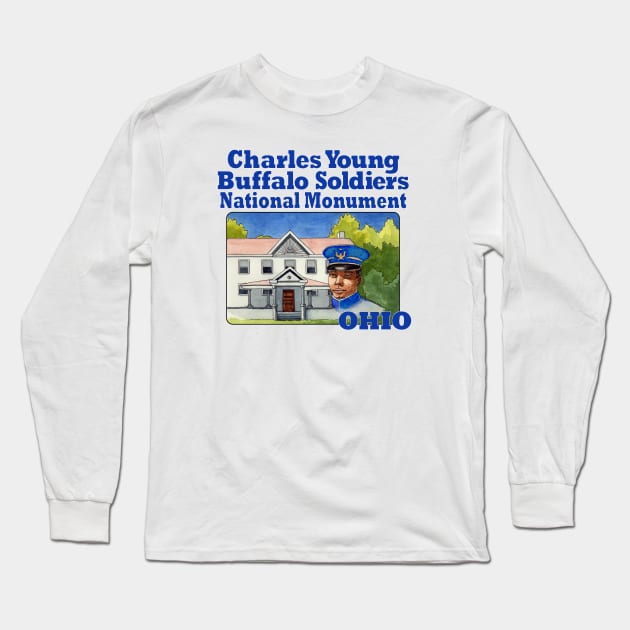 Charles Young Buffalo Soldiers National Monument, Ohio Long Sleeve T-Shirt by MMcBuck